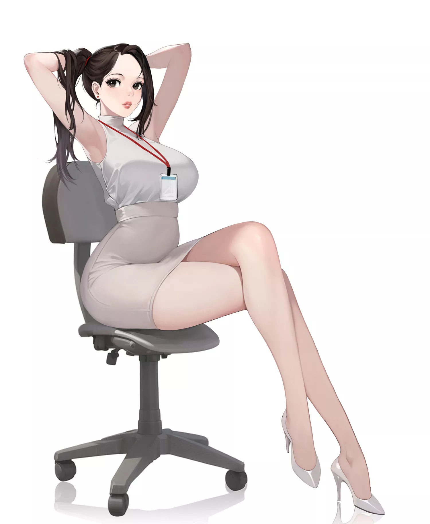 Office Lady [Artist's Original] posted by CheetahSperm18