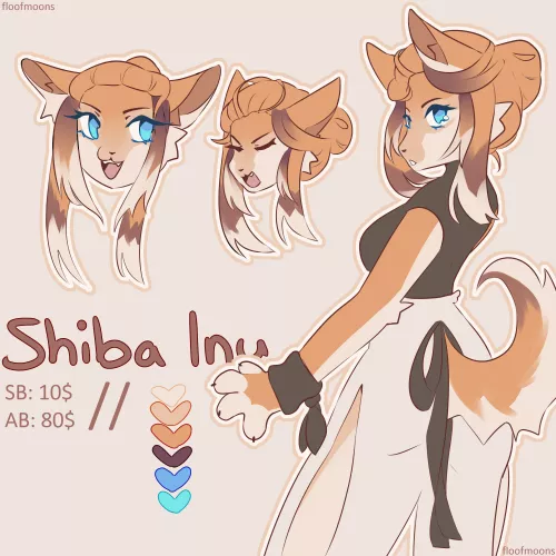 open shiba inu adoptable! by me by floofmoons