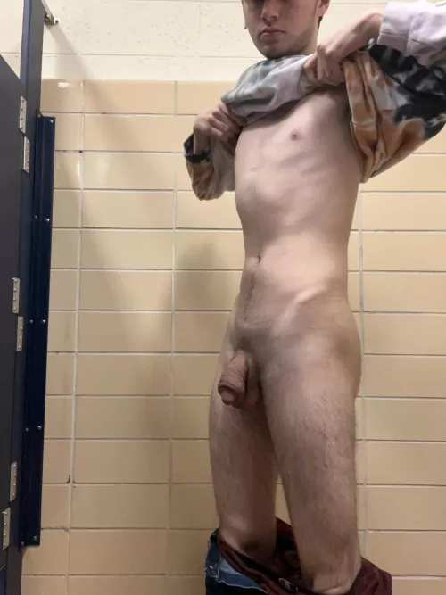 Stripping a bit in the bathroom 😏 by Existing_Lawyer_6898