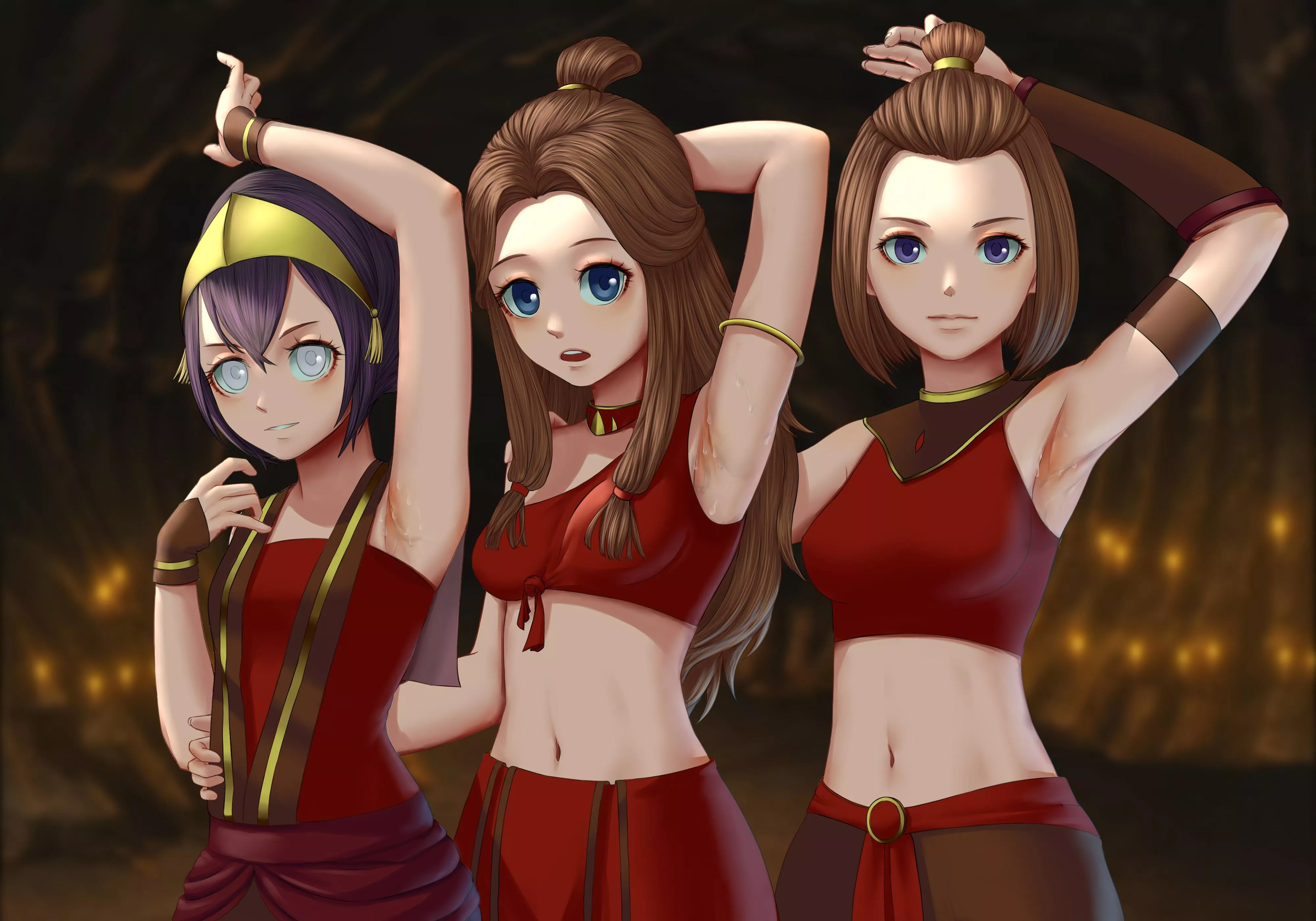 Toph, Katara, and Suki (JMWinter) posted by Deadpool6900