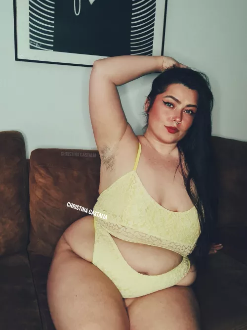 wanna watch TV together while you feed me snacks? by ChristinaCastalia