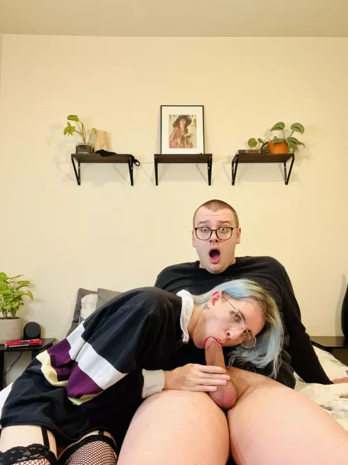 We were just posing nude, I did not expect that!😳😳 by hvntercinema