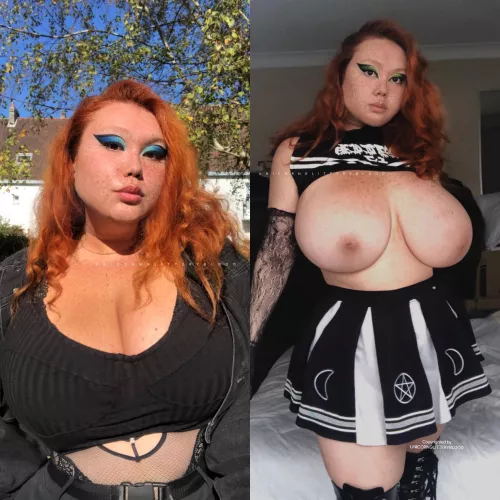 what irl people see vs what Reddit sees! Which to you prefer? by Unicornglitteryblood