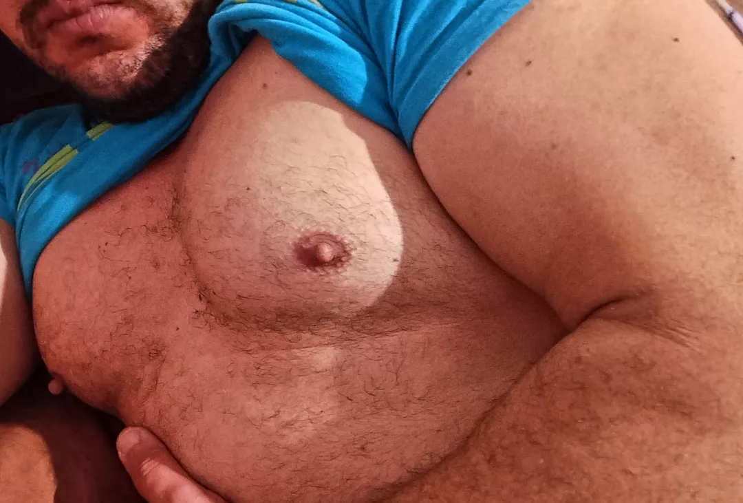 who wants to suck my nipples by butchbabytoo