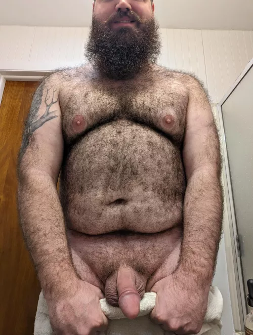 wouldn't you like to be on your knees, looking up with your mouth full? 😏😈 by BeardedAnonnn