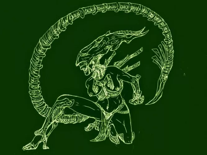 Xenomorph Queen Dom, by me (2017) by cicada-ronin84