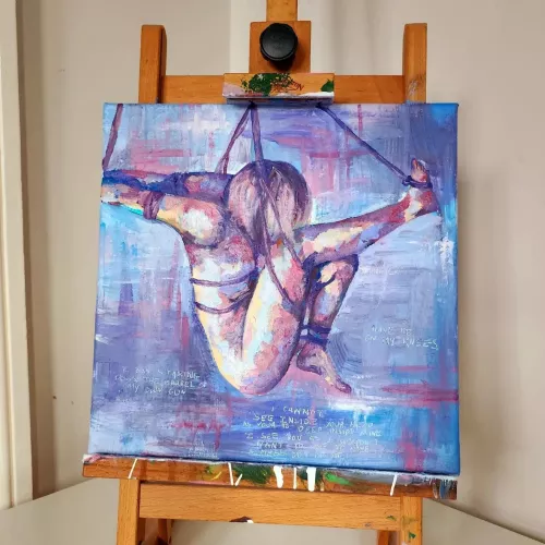 'Your a weapon, make a mess out of me' - oil painting by me by ham-sandwitch47