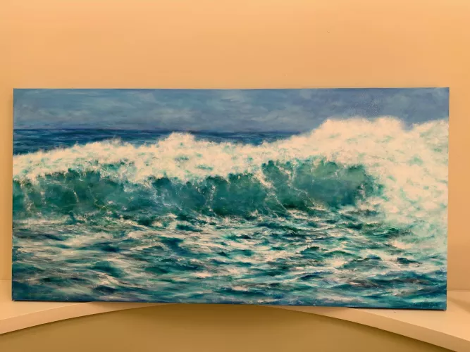 A recent wave painting by anilsawe