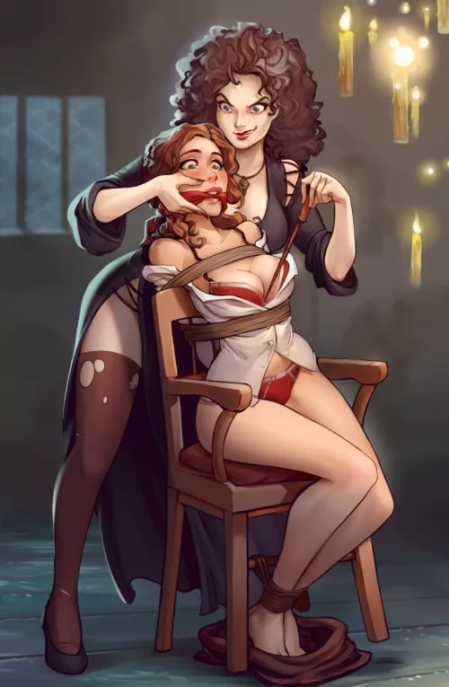 Bellatrix and hermione by Charming-Bet9362