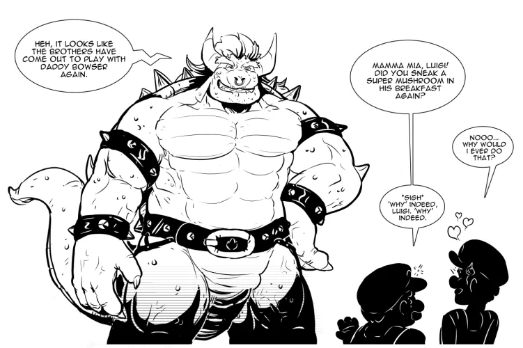 Bowser goes Bara! (Artist: Me) by origamihero82