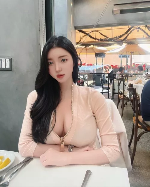 Busty cleavage by Majestic_Painter8660