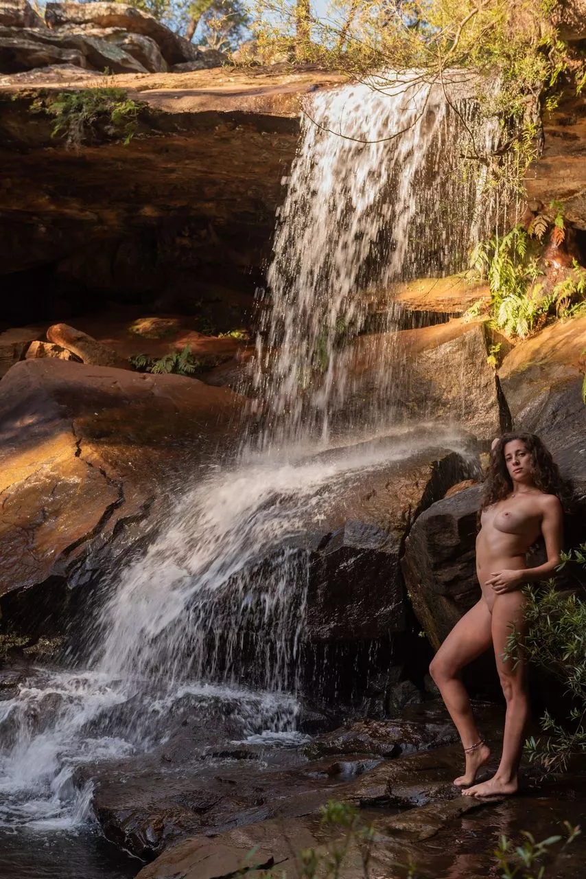 Chilling at the waterfall posted by Bella-Fiore