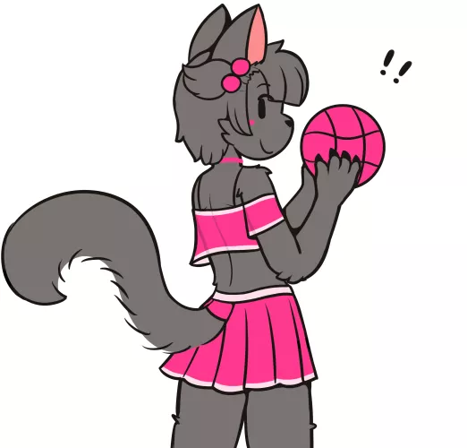 furry drawing of a cat playing sports i did (Twitter - @Chabooey1) by Chabooey