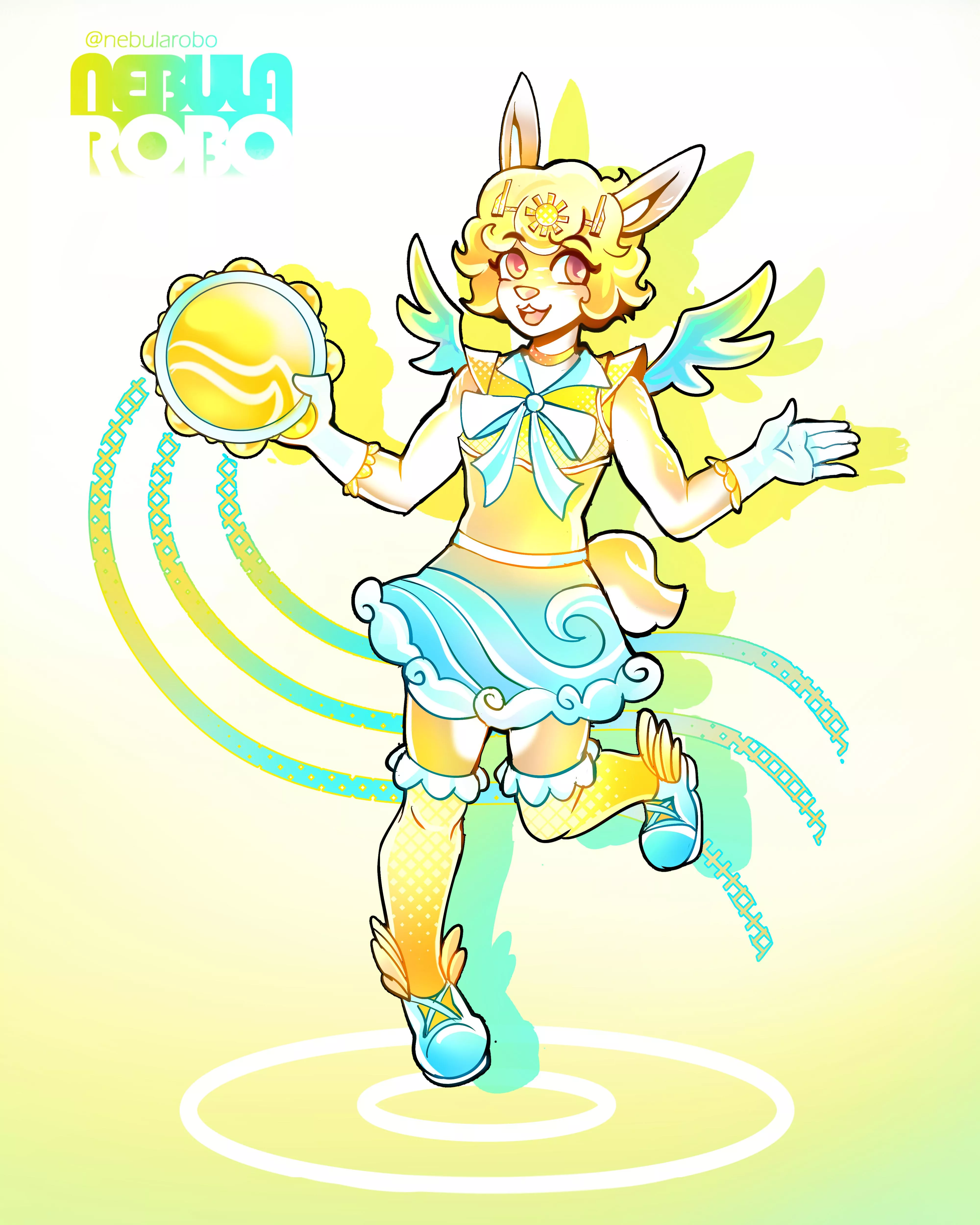 Furry magical girl design, by me! posted by NebulaRobo