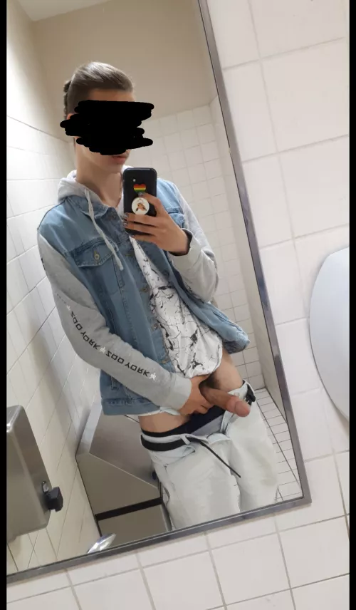 Hard in the public mall bathroom 😋 (19) by takentwink