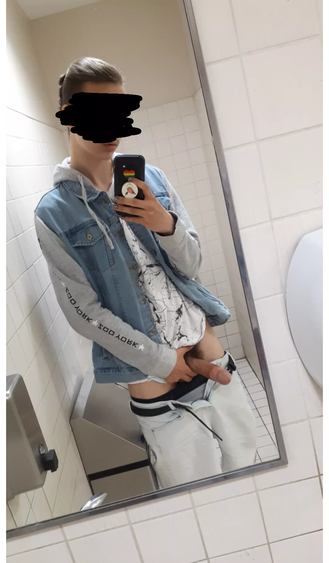 Hard in the public mall bathroom 😋 (19) posted by takentwink