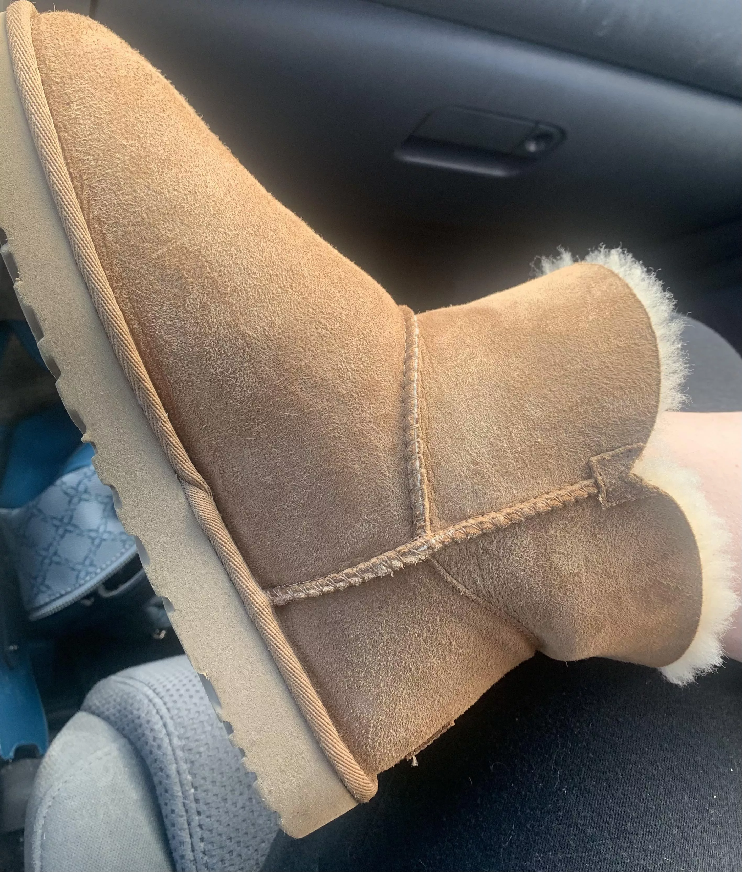 I’m so tempted to take these off. My friend that is driving has a major foot fetish and I’m not wearing socks. I want to see his reaction posted by SooSweetAmy