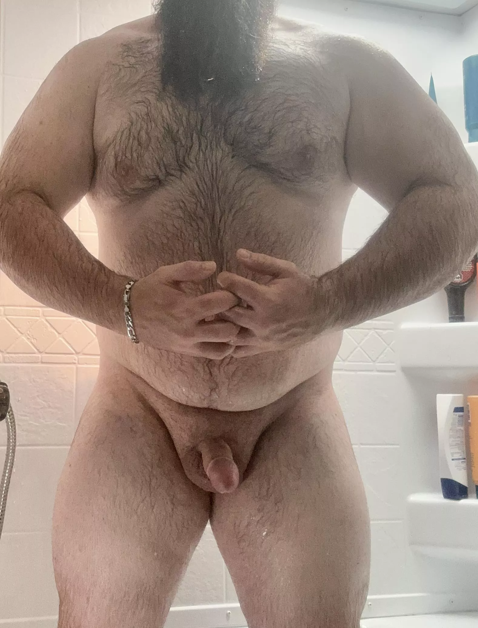 Little post push day flex after my shower. Starting to grow up top finally. posted by RoadDog94