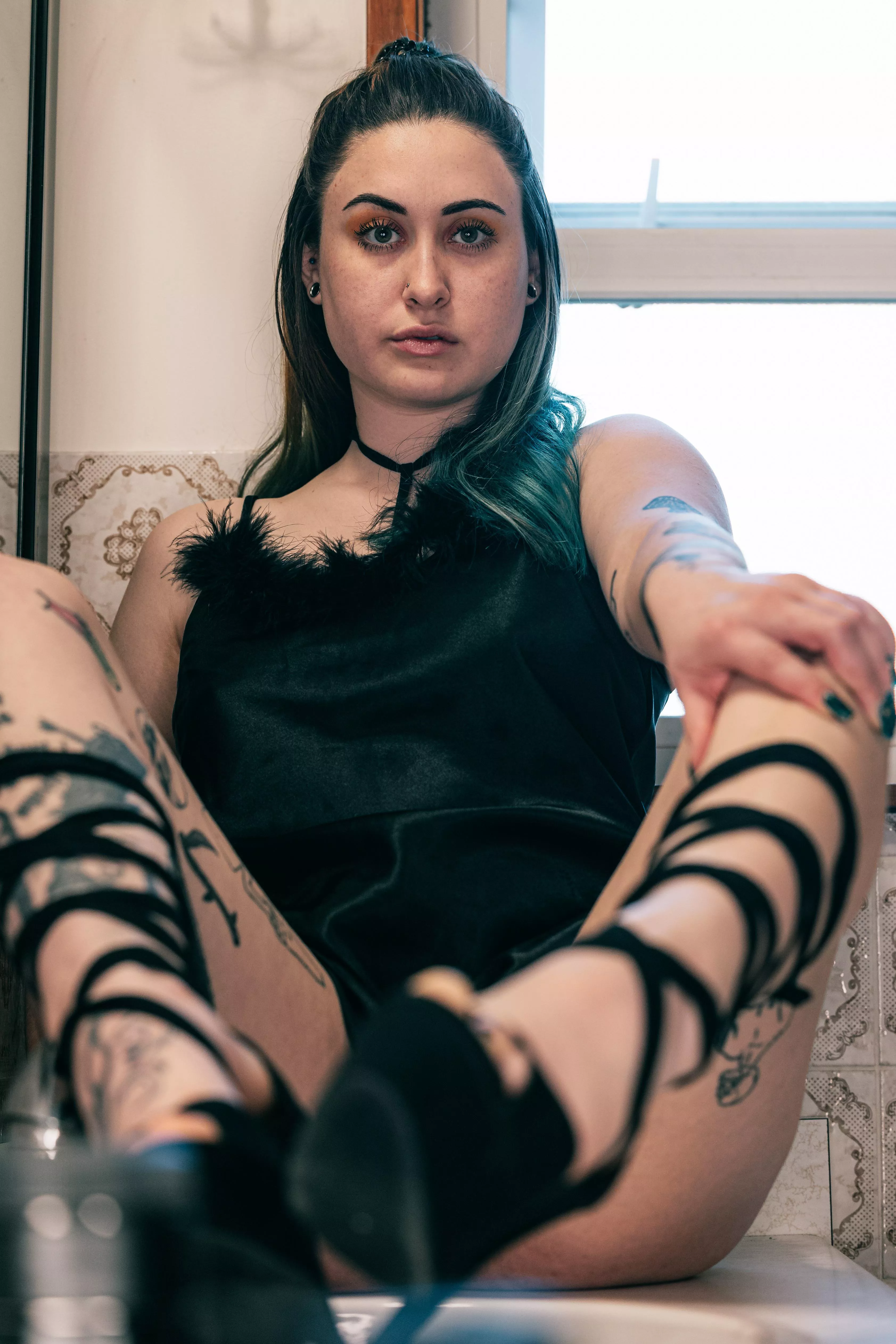 my heels are the main event. posted by elizabxthfields