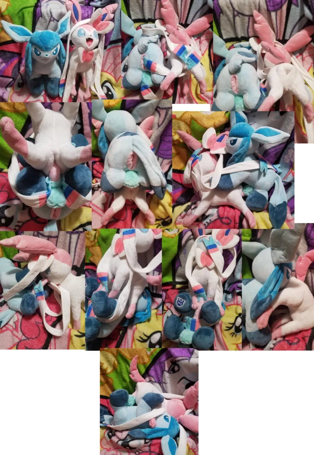 NSFW fuckable feral Pokemon eeveelutions female Sylveon x male Glaceon [MF] (Furrysale) posted by Furry-sale