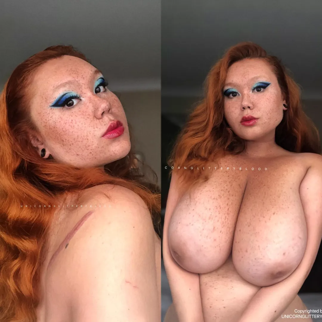[OC] my face vs my boobs. Which do you prefer posted by Unicornglitteryblood