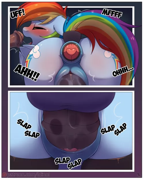 Plugged Rainbow Dash [MF] (Dinoalpaka) by DegenAlt92