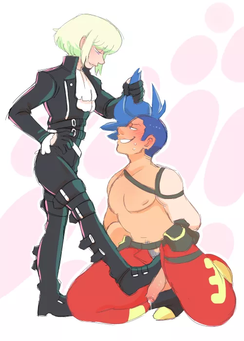 Step on Him [Promare] (DarkChibiShadow) by DarkChibiShadow
