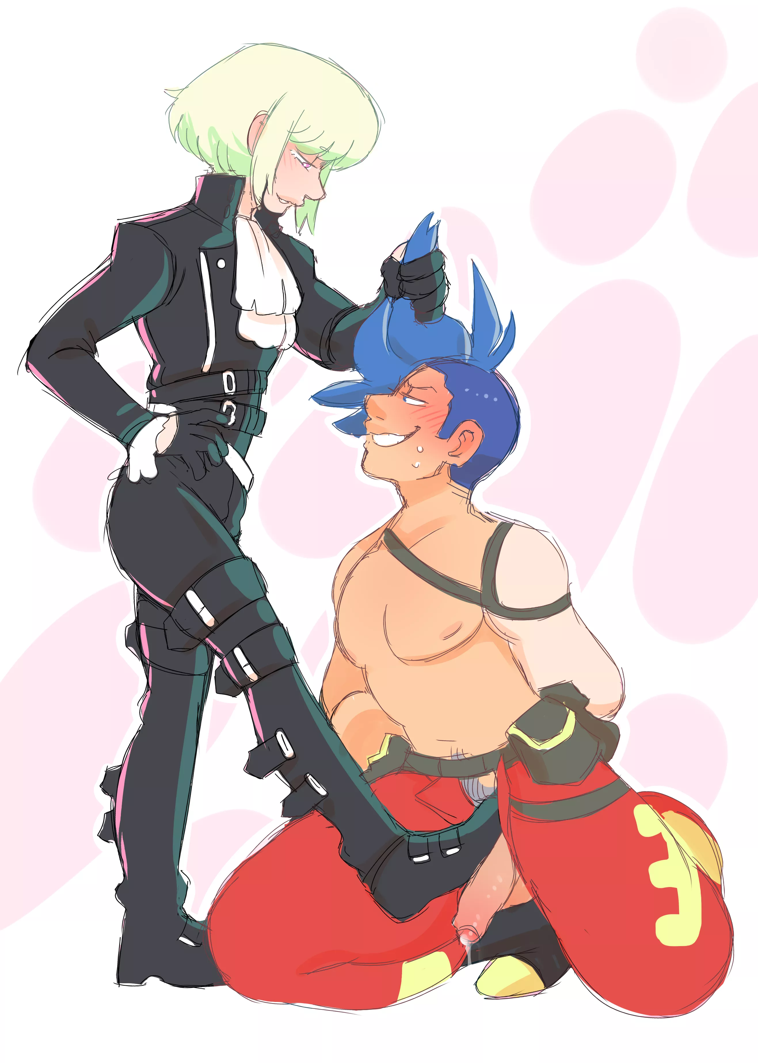Step on Him [Promare] (DarkChibiShadow) posted by DarkChibiShadow