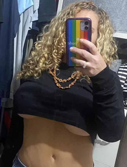 Try to Focus on those perfect curls and not those perfect tits! by Hotwifeflorida