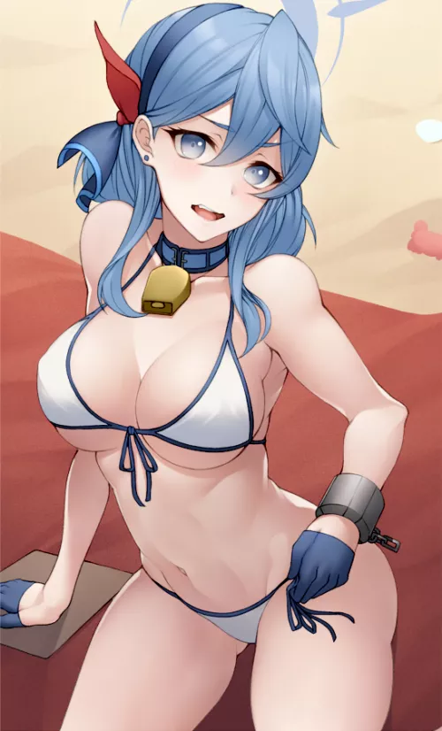 Ako keeping the bell even on the beach by Xairdanr