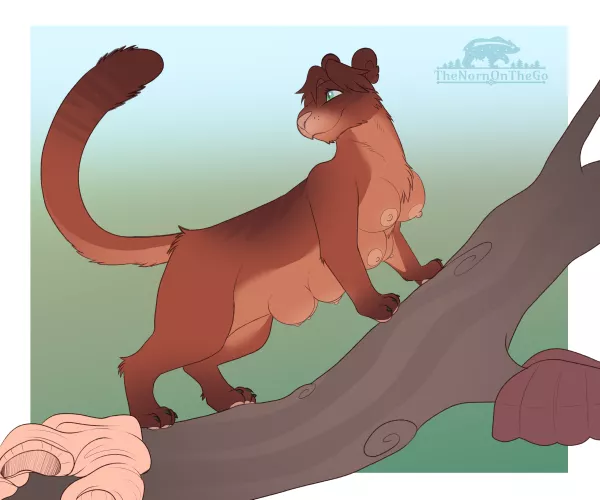 Branching Out by TheNornOnTheGo (Human F -> Cougar, Busty Feral, Multibreast, Willing TF) by Salisha_the_Mascot