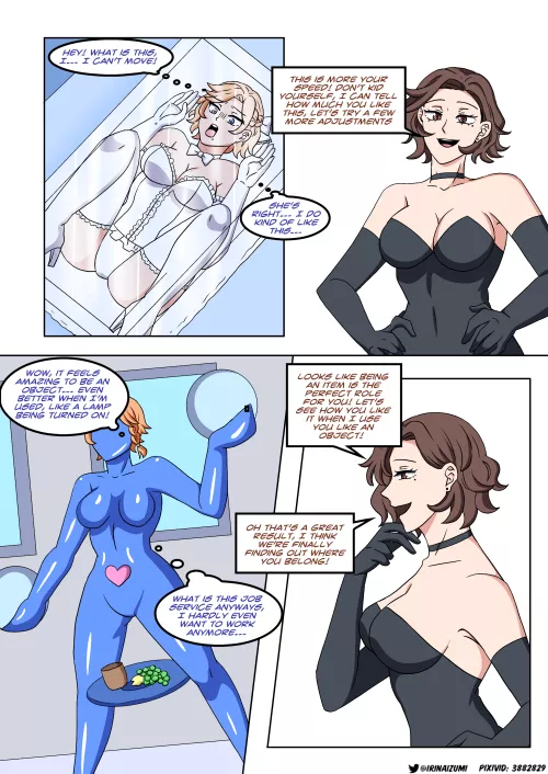 Country boy looks for a job in the city and is turned into a woman and then into a sex doll by LoudContract2700