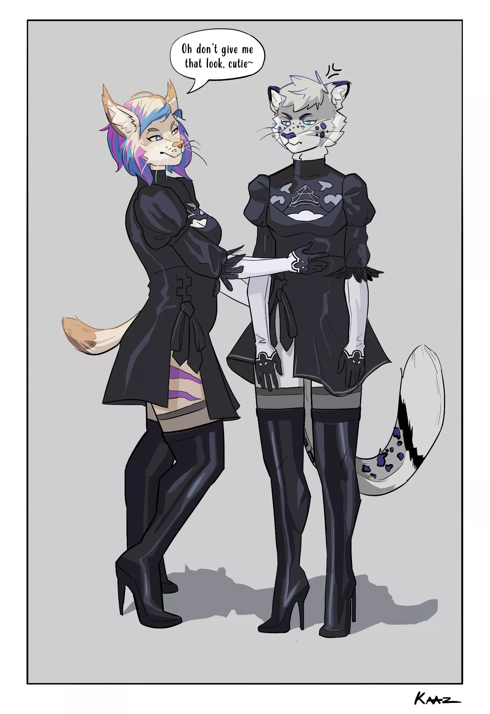 Couple doing 2b cosplay...Maybe on accident, Comms Open Dm if u're interested posted by Kaaz_ck