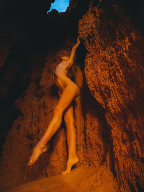 Dancing in a cool little cave by the ocean by Rileyjademodel