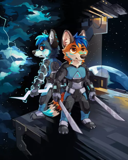 Electric ⚡(art by me) by fitswolf