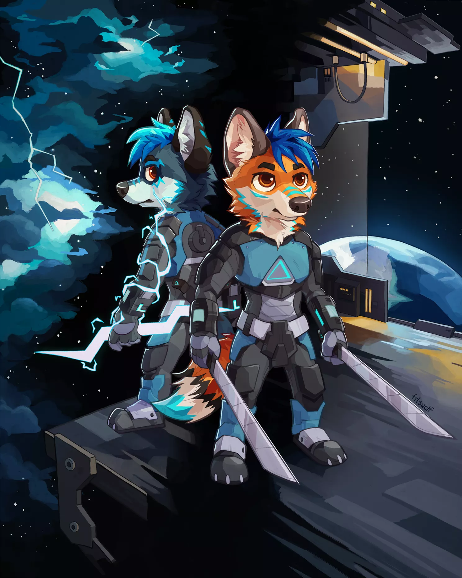 Electric ⚡(art by me) posted by fitswolf