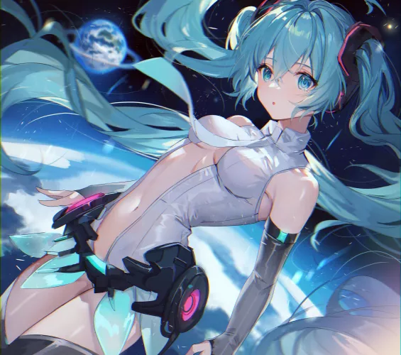 Hatsune Miku [Vocaloid] by dumbocow