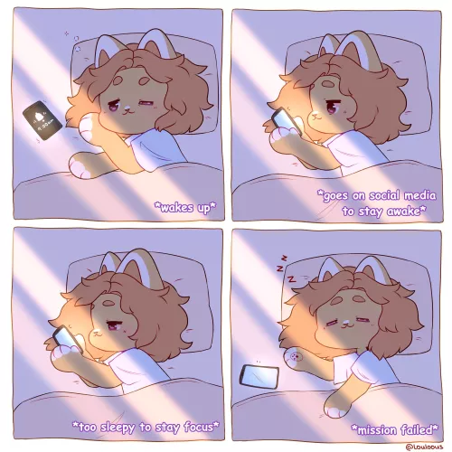 I fail my duty every morning 😴 comic made by myself @Louloous ✌ by Louloous