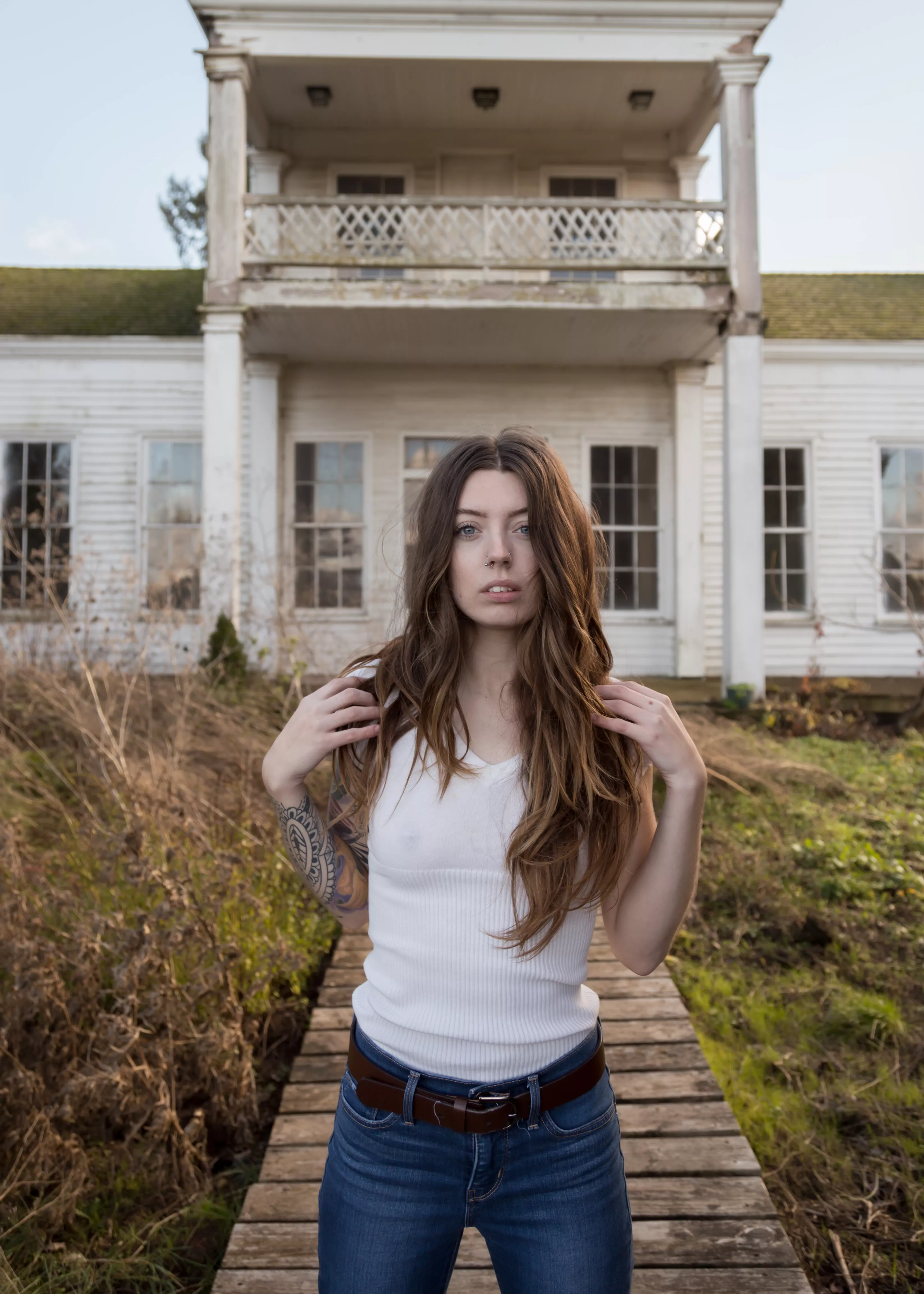 I love how my pretty pink nipples look hiding behind a plain white shirt posted by thenakedjungle