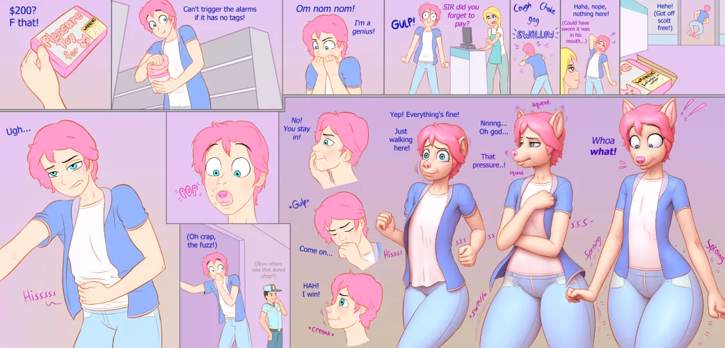 Inflatable Thief p1 by bendzz [M -> F Inflatable Dog] by SneakyAnderson