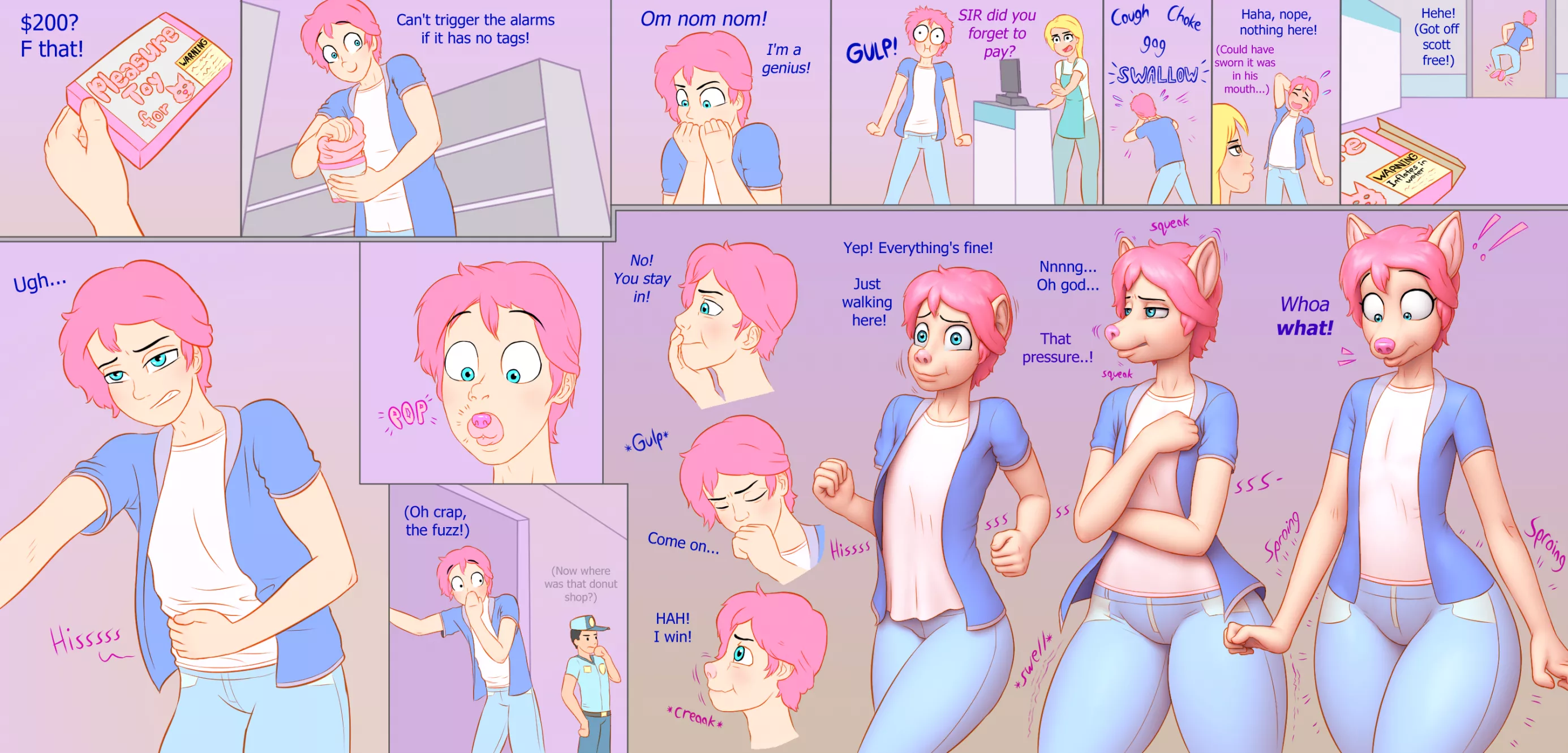 Inflatable Thief p1 by bendzz [M -> F Inflatable Dog] posted by SneakyAnderson