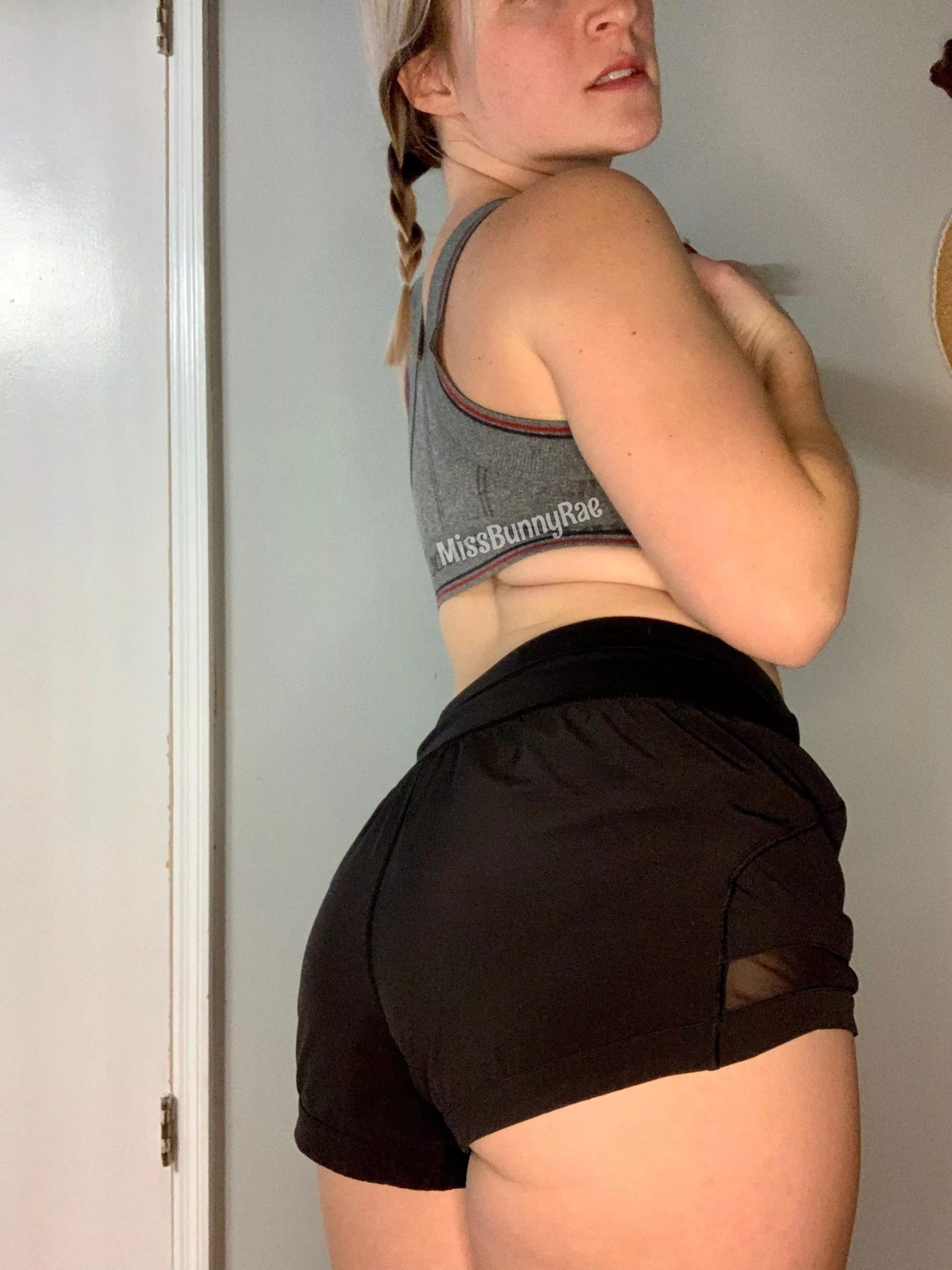 Juicy booty in short shorts to wake you up posted by MissBunnyRae