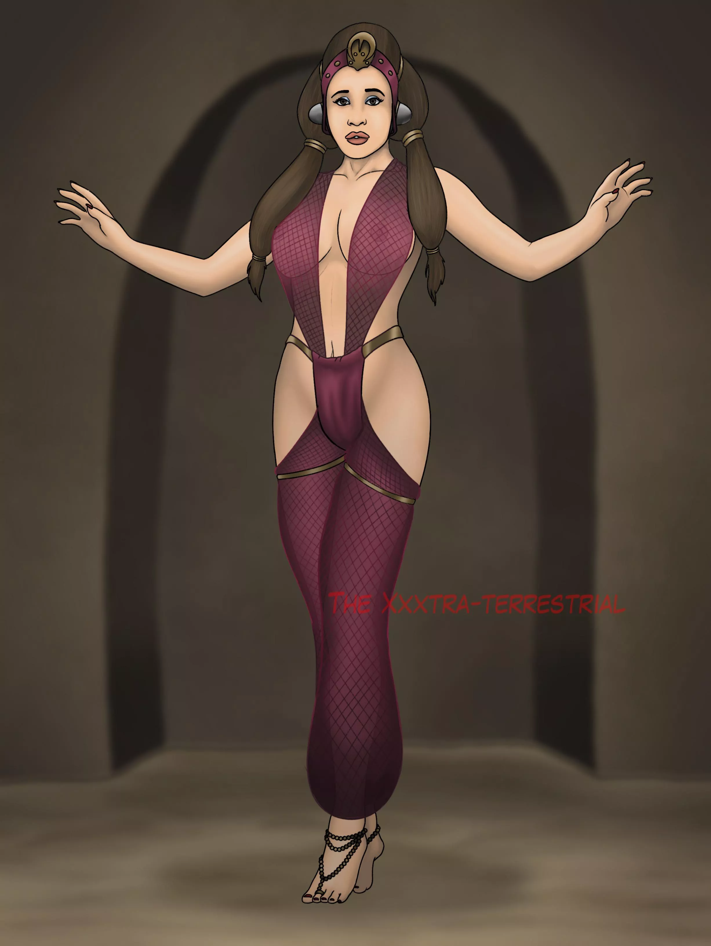 Leia’s new attire (by me, The Xxxtra-terrestrial) posted by TheXxxtraterrestrial
