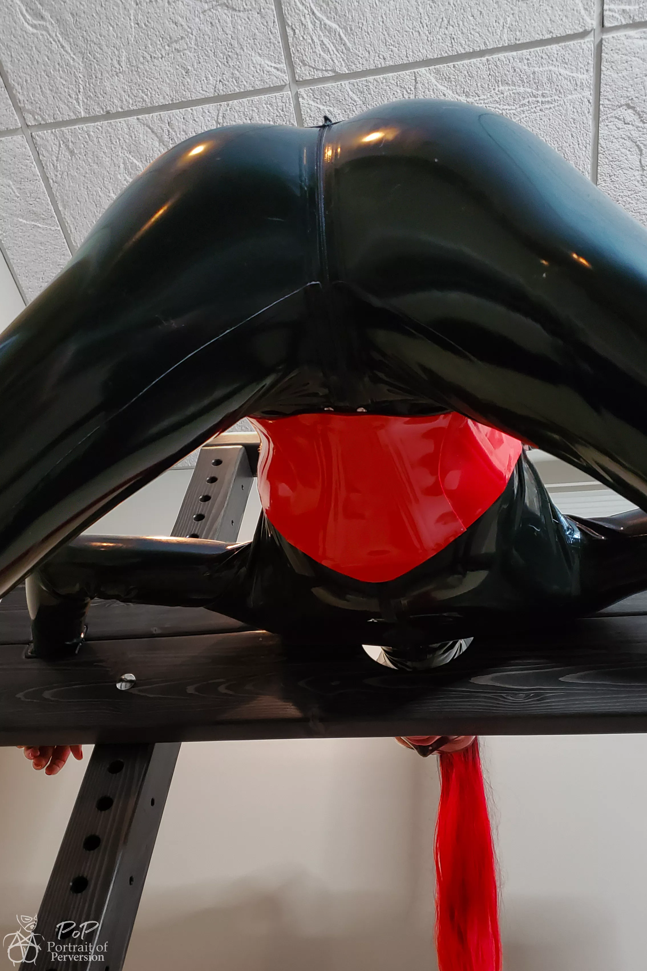 Locked in stocks, an underneath view [OC] posted by PortraitOfPerversion