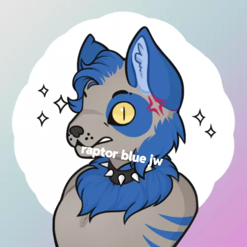 my fursona by raptorbluejw
