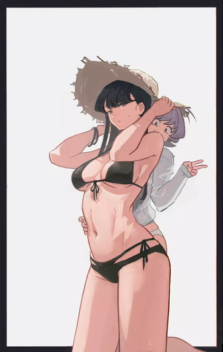 Najimi and Komi at the beach (By Fresk) [Komi Can't Communicate] posted by queshu22