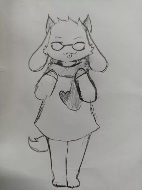 Ralsei blep by Kurosh1ro