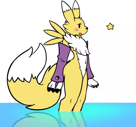 renamon drawing i did (Twitter - @Chabooey1) by Chabooey