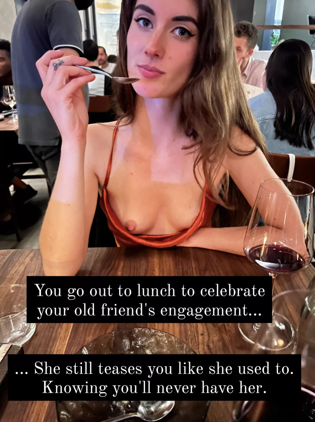 She loves flaunting her relationship and herself to you... posted by -JustKindaCurious-