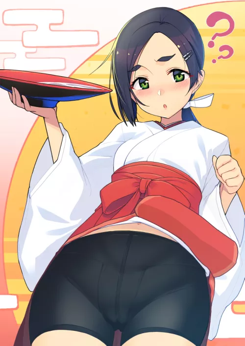 shrine attendant (teketora suzume) [Kantai Collection] by crying-and-prejudice